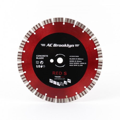 AC BROOKLYN 300MM DIAMOND BLADE RED S SERIES 20mm B