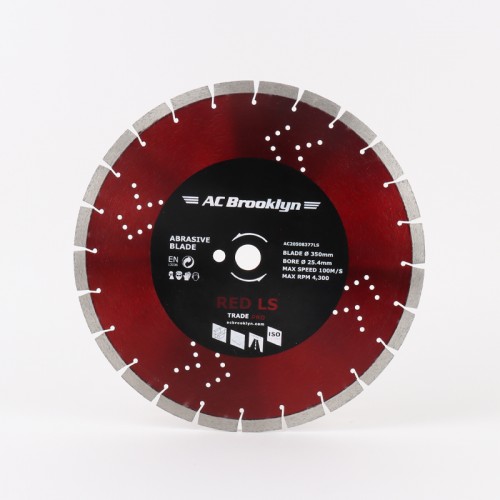 AC BROOKLYN 350MM DIAMOND BLADE RED LS SERIES 25.4mm B