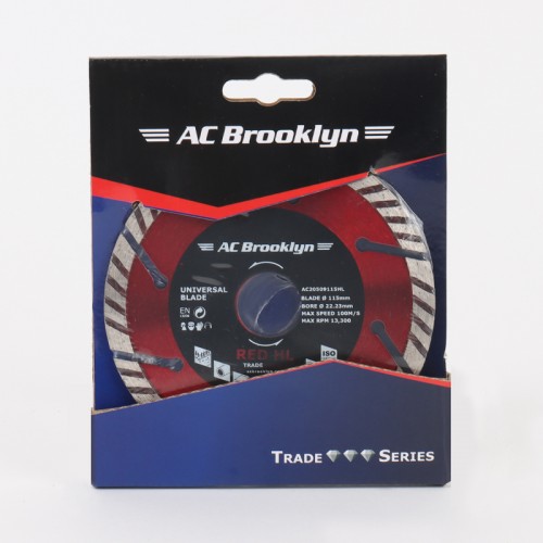 AC BROOKLYN 115MM DIAMOND BLADE RED HL SERIES 22.23mm B
