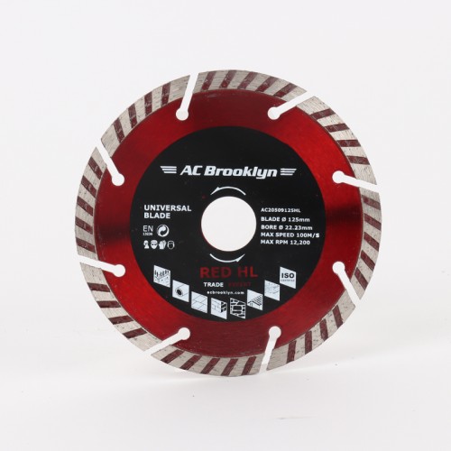 AC BROOKLYN 125MM DIAMOND BLADE RED HL SERIES 22.23mm B