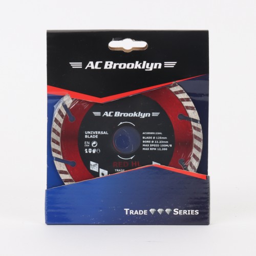 AC BROOKLYN 125MM DIAMOND BLADE RED HL SERIES 22.23mm B