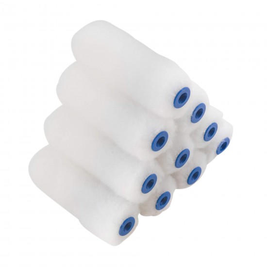 MARSHALL BQE 10 PIECE FABRIC MINI ROLLERS PACK 10CM / 4 INCH