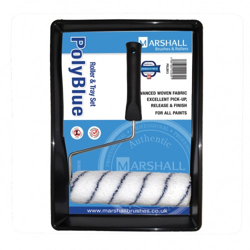 MARSHALL POLY BLUE ROLLER & TRAY SET (12)