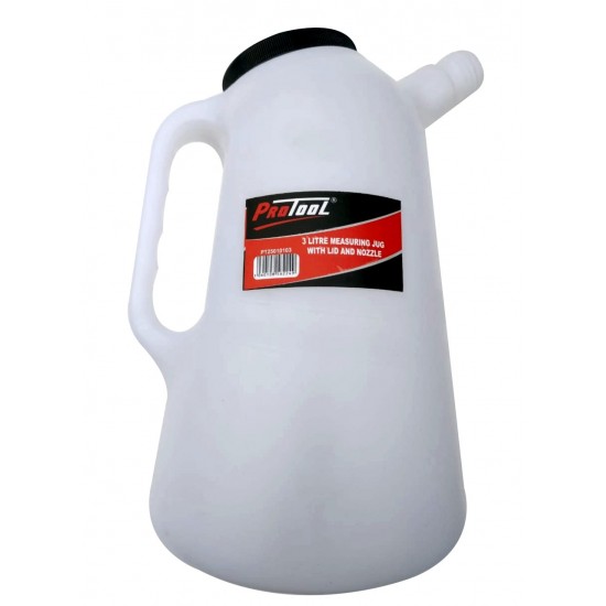 PROTOOL 3 LITRE MEASURE JUG WITH LID AND NOZZLE