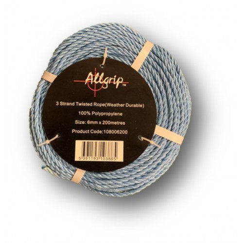 PROTOOL 06MM ROPE BLUE 200M COIL PP 3 STRAND