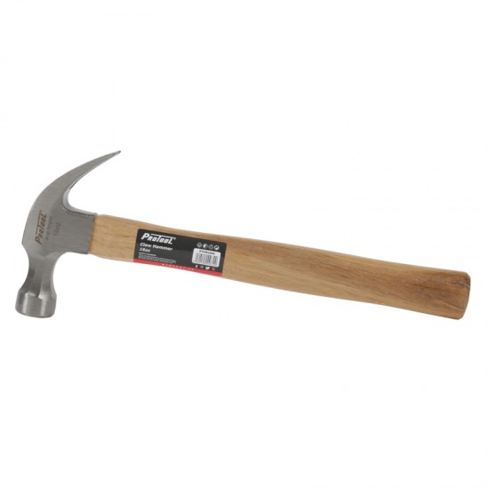 PROTOOL  16OZ CLAW HAMMER WOODEN HANDLE (6)