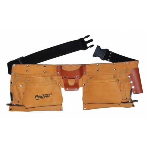PROTOOL FULL LEATHER DOUBLE TOOL POUCH
