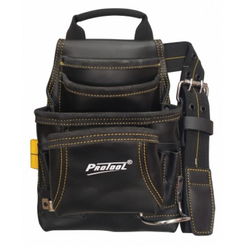 PROTOOL HIGH GRADE LEATHER SINGLE TOOL POUCH